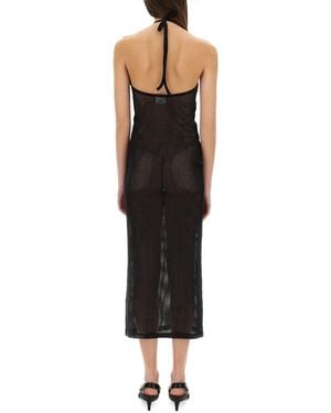 Courreges Holistic Long Dress Cotton - Black