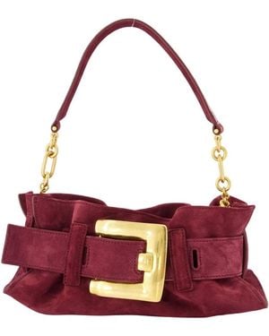 Balmain Anthem Mini Shoulder Bag - Purple