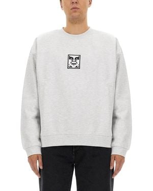 Obey Sweatshirt With Logo - White
