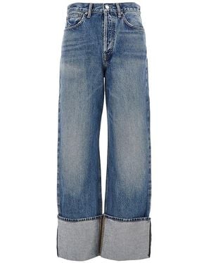 Agolde Cotton Denim Liberty Jeans - Blue