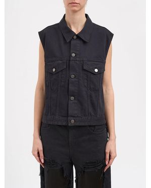 Haikure Ryder Satin Bull Vest - Blue