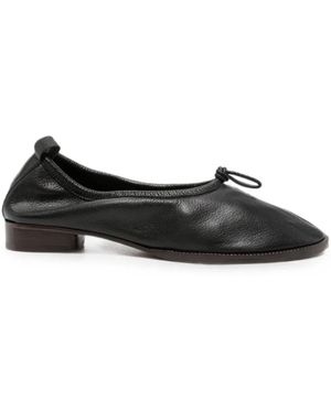 Hereu Puntera Leather Ballets - Black
