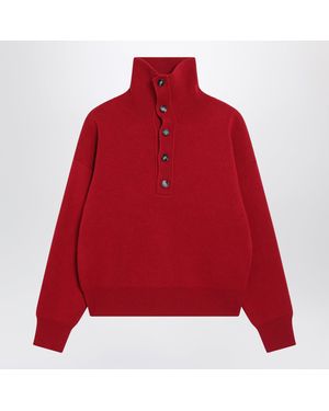Ami Paris Wool Sweater - Red
