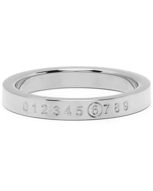 MM6 by Maison Margiela 'Minimal Logo' Ring - White