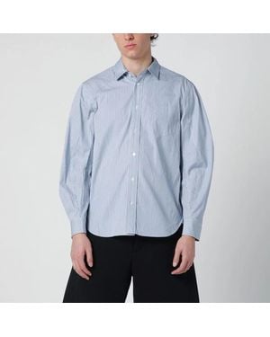 Sacai Striped Cotton Shirt - Blue