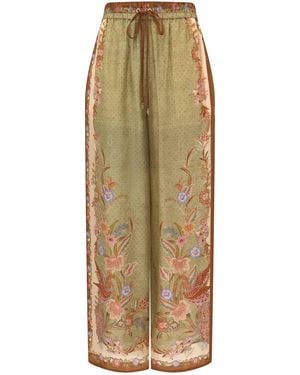 Zimmermann Indra Relaxed Trousers - Natural