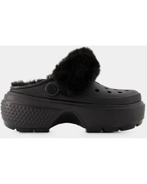Crocs™ Stomp Lined Mules - Black