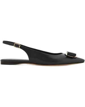 Ferragamo Leather Sandals Zelmy - Black