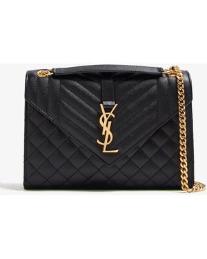 Saint Laurent Envelope Medium Bag - Black