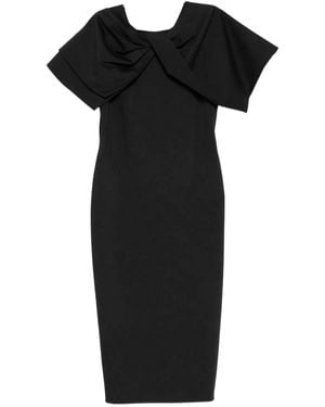 Alberta Ferretti Elastan Dress - Black