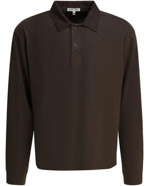 Alex Mill Cotton "Rugby" Polo Shirt - Black