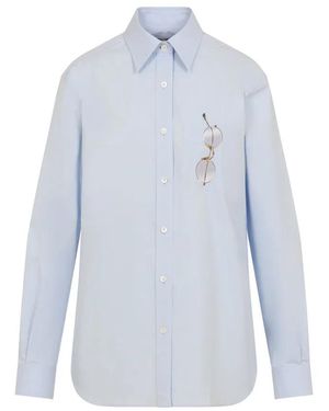 Moschino Fantasy Cotton Shirt - Blue
