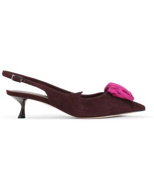 Roger Vivier Suede Slingback - Purple