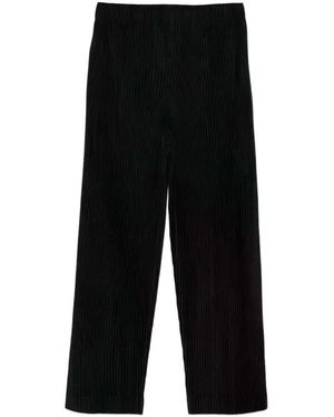 HOMME PLISSÉ Issey Miyake Pleated Trousers - Black