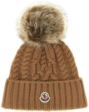Moncler Pon Pon Beanie - Natural
