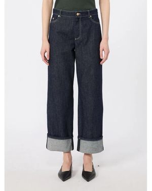 Max Mara S Max Mara Smmpoggio Denim Trouser - Blue