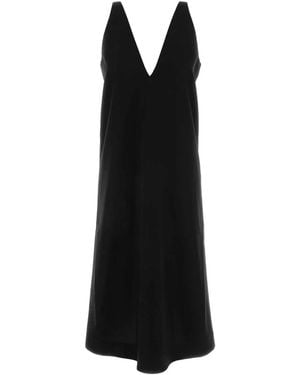 Co. V Neck Dress - Black