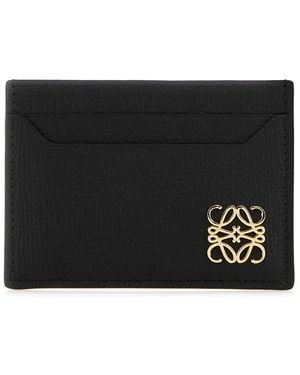 Loewe Anagram Plain Cardholder - Black