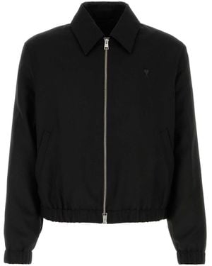 Ami Paris Decoeurpaddedzippedjacket - Black