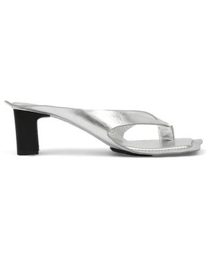 MM6 by Maison Margiela Thong Heel Sandals - White