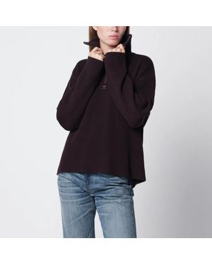 Courreges Ribbed Zip Front Mini Jumper - Black