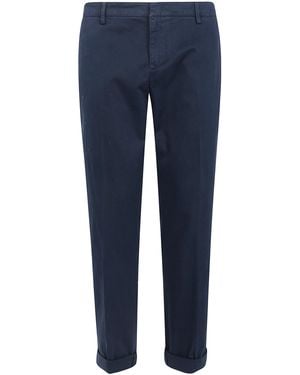 Dondup "Gaubert" Tailored Relaxed Regular Fit Chinos - Blue