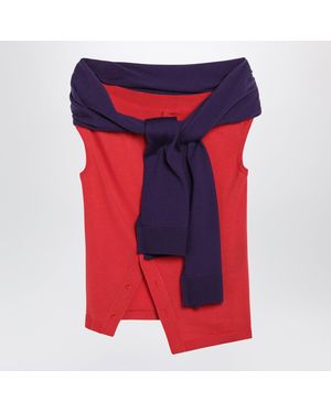 JW Anderson Jw Anderson Off-The-Shoulder Tank Top - Red
