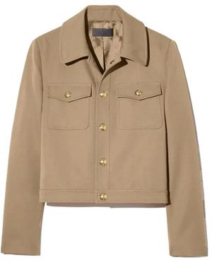 Nili Lotan Edna Jacket With Lapel Pockets - Natural