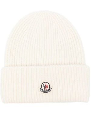 Moncler "Berretto" Tricot Hat - Natural