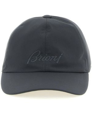 Brioni 'Performa' Fabric Cap - Gray