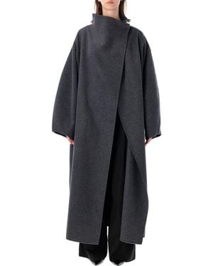 Frankie Shop Leroy Wool Coat - Black