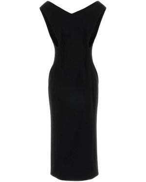 Jil Sander Crepe Dress - Black