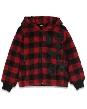 DSquared² Plaid Hoodie - Red