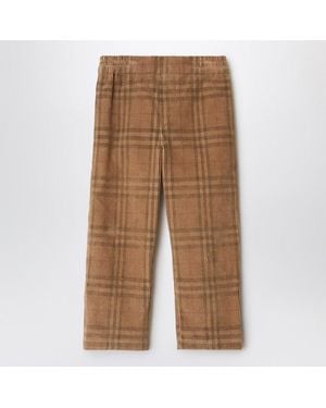 Burberry Check-Pattern Pants - Brown