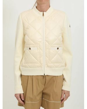Moncler Cotton Cardigan - Natural