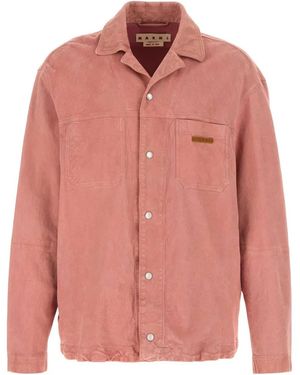 Marni Leather Shirt - Pink