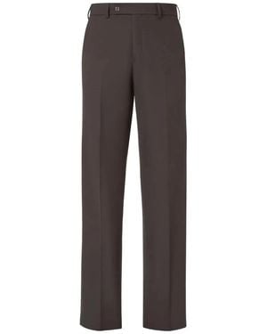 Fendi Cigarette Wool Trousers Clothing - Grey