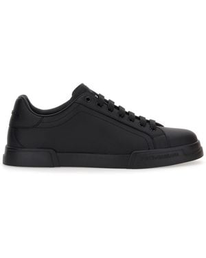 Dolce & Gabbana Dolce & Gabbana Leather Sneakers - Black