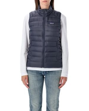 Patagonia Down Sweater Recycled Down Vest - Blue