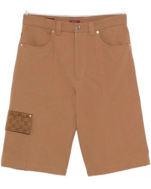 Gucci Gg Details Shorts - White