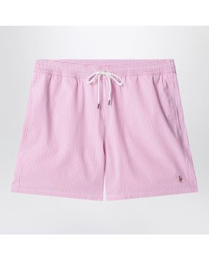Polo Ralph Lauren Traveler Striped/ Swim Shorts - Pink