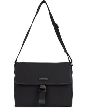 Gianni Chiarini Messenger Bag With Flap And Buckle Closure - Black