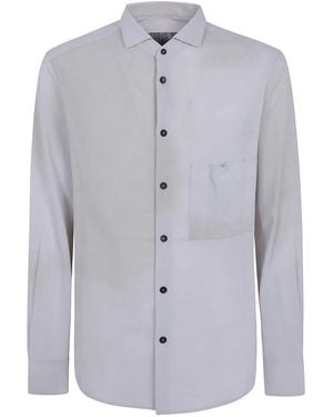 Ziggy Chen Small Collar Pocket Shirt - Blue
