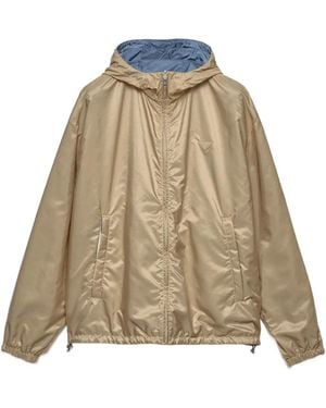 Prada Reversible Re-Nylon Down Jacket - Natural