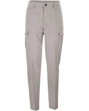 Peserico Tailored Cargo Pants - Gray