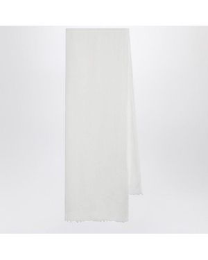 Destin Silk And Cashmereblend Scarf - White