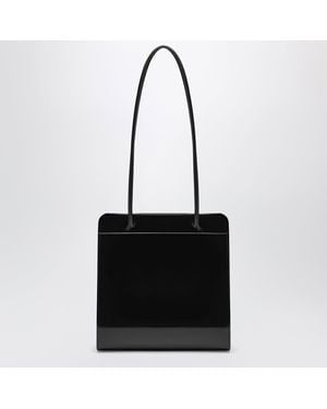 Faune Lisse Brushed Leather Tote Bag - Black