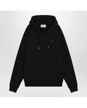 Ami Paris Ami De Coeur Hoodie - Black