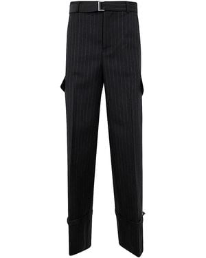 Sacai Chalk Stripe Pants - Black