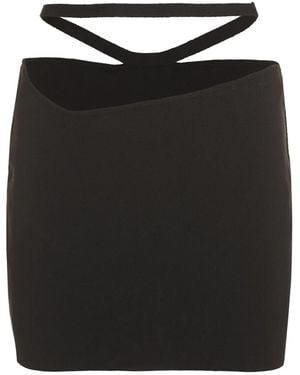 ANDREADAMO Andreadamo Knitted Mini Skirt - Black